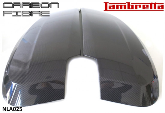 Pair of carbon fibre sidepanels (left + right hand) for Lambretta V-Special 50 - 125 - 200