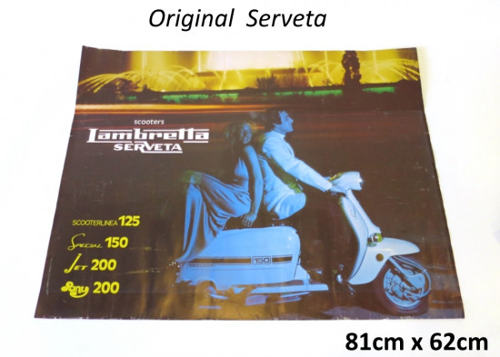 Original Serveta publicity poster