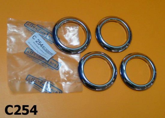 Sidepanel chromed ring kit Lambretta LC125