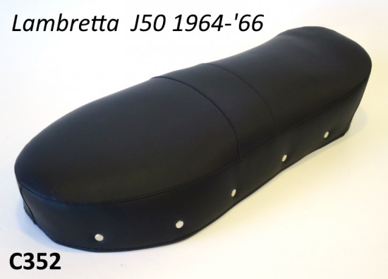 Black seat cover Lambretta J50 1964-'65
