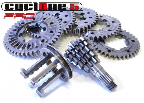 Complete 'Cyclone 5 Pro' gearbox kit for Lambretta S1 LI + S2 + S3 + GP / DL + Serveta 