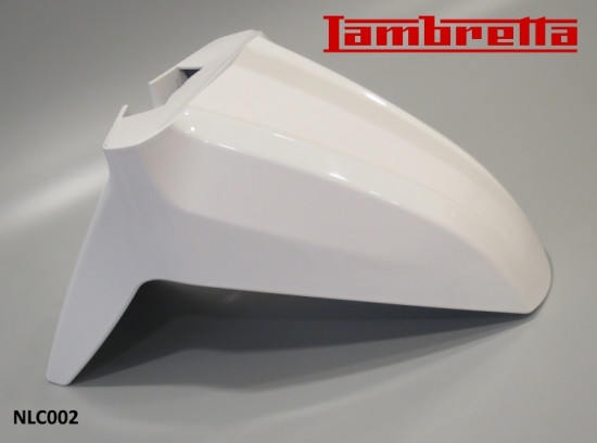  Complete 'Flex' moving type front mudguard in PEARL WHITE for Lambretta V-Special 50 - 125 - 200