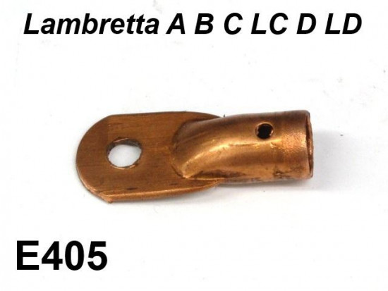 Copper spark plug attachment clip Lambretta A + B + C + LC + D + LD