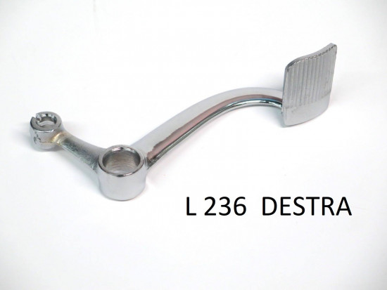 Left hand rear brake pedal for Lambretta A (vers.1+2) + Lambretta B (vers. 1)
