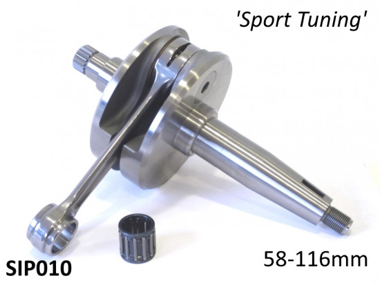 SIP crankshaft large cone GP / DL 'Sport Tuning' version 58mm stroke / 116mm conrod