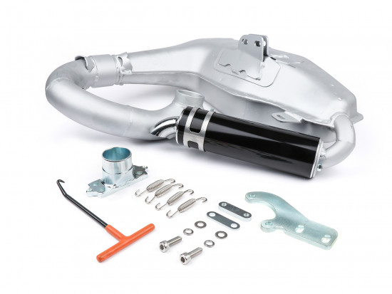 Exhaust -BGM PRO Clubman Sport- Lambretta (1st series - 2nd series, 3rd series) - SILVER