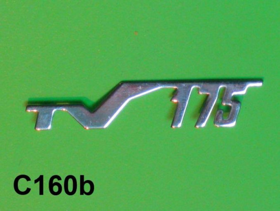 'TV175' legshield badge for Lambretta S1 + S2 (Vers.1)