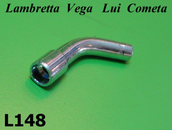 Handlebar throttle control 'L' tube for outer cable Lambretta Lui + Vega + Cometa