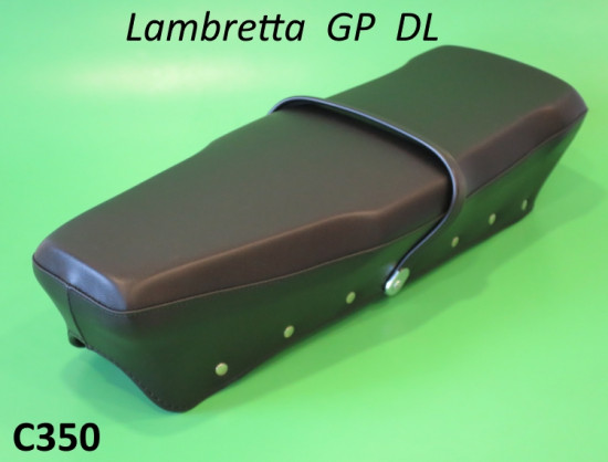 Complete high quality Italian made dual seat (+ rear catch) for Lambretta GP DL 