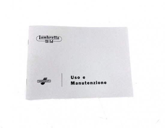 Owners manual Lambretta LD150 model of 1957