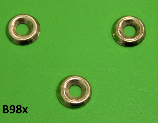 Set 3 x 'cup' washers for front headlight rim screws