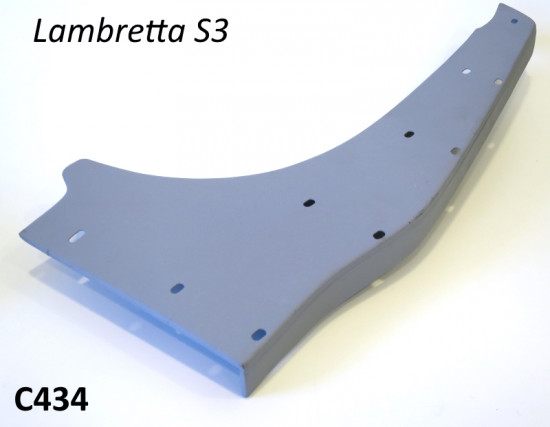 Left hand (flywheel side) rear footboard for Lambretta S3 + TV3 + Special + SX + Serveta