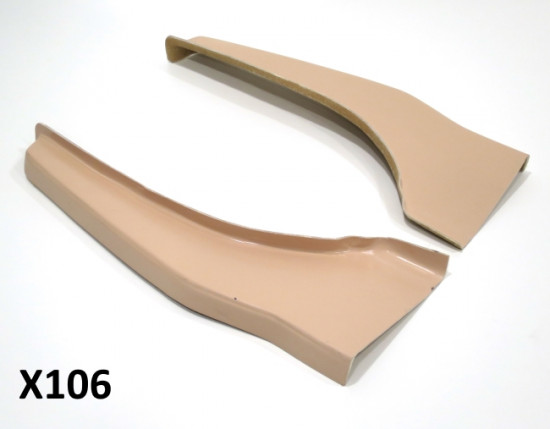 Pair of lightweight fibreglass rear runner footboards for Lambretta S3