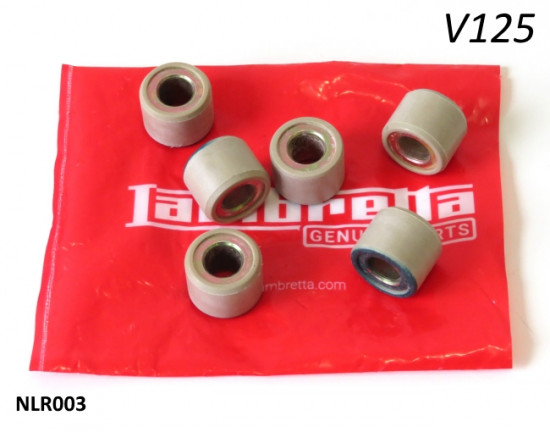 Set of variator rollers (std. weight) for Lambretta V125 Special