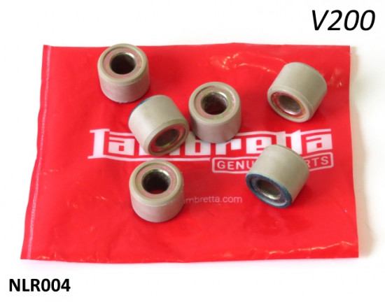 Set of variator rollers (std. weight) for Lambretta V200 Special