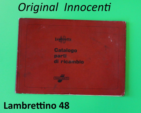 Original Innocenti spare parts catalogue for Lambrettino 48 mopeds