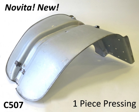 One piece very high quality metal legshield for Lambretta S2 models