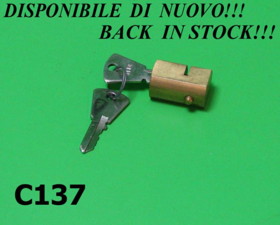 Steering lock (rectangular type) for Lambretta J