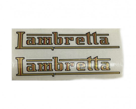 'Lambretta' petrol tank stickers Lambretta C + D + E + F