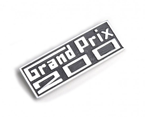 Lambretta GP 200 legshield badge 'Grand Prix 200' 