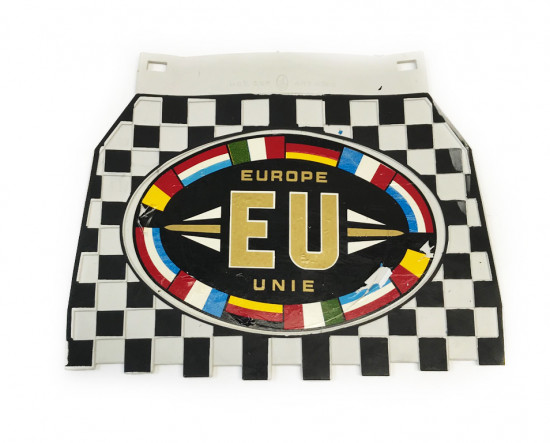 Universal mudflap Biemme EU Black/White - NOS
