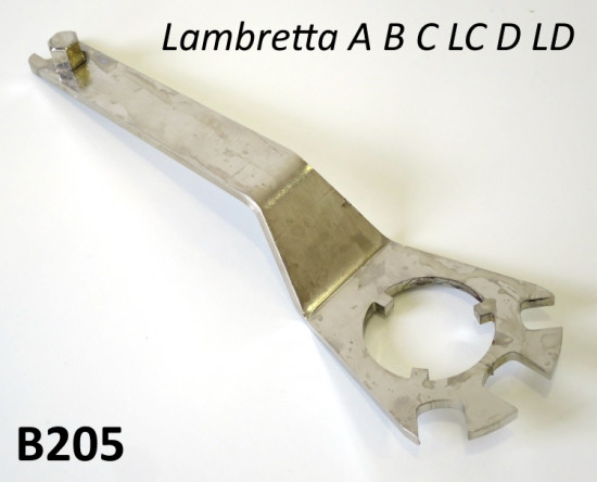 Special rim nut + hubs spanner Lambretta A + B + C + LC + D + LD