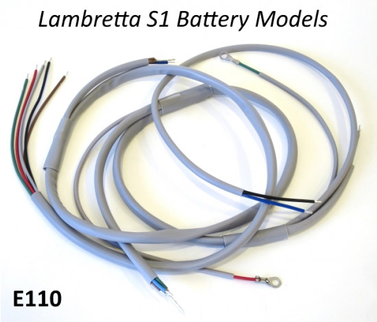 Casa Lambretta DC wiring loom (battery type) for Lambretta S1 + TV1