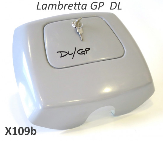 RLC Bicilindrico inside legshield toolbox for Lambretta GP / DL