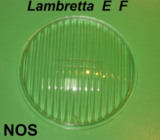 Original NOS Innocenti headlight 'CEV' type glass Lambretta E F