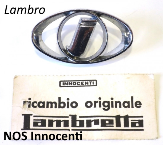 Original NOS oval 'I' badge for Lambro 3 wheeler