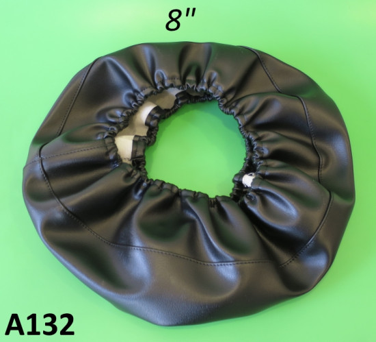 Black 8" inch wheel cover 'doughnut' for Lambretta LD '57 - '58
