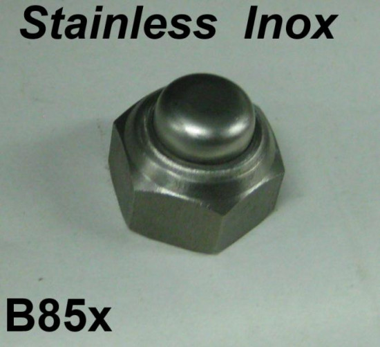 Rear hub nut - Stainless Steel - Lambretta LI + TV + SX + DL/GP + Serveta