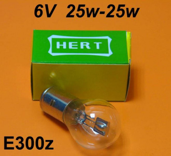 Headlamp bulb 6V 25w/25w