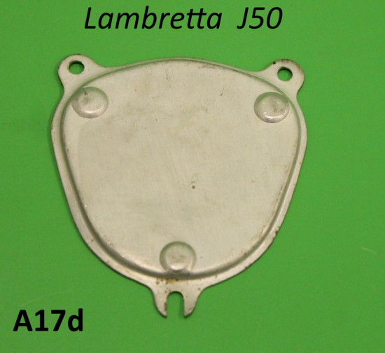 Support plate (NOS Innocenti) to fix plastic speedo blanking piece A26 for Lambretta J50