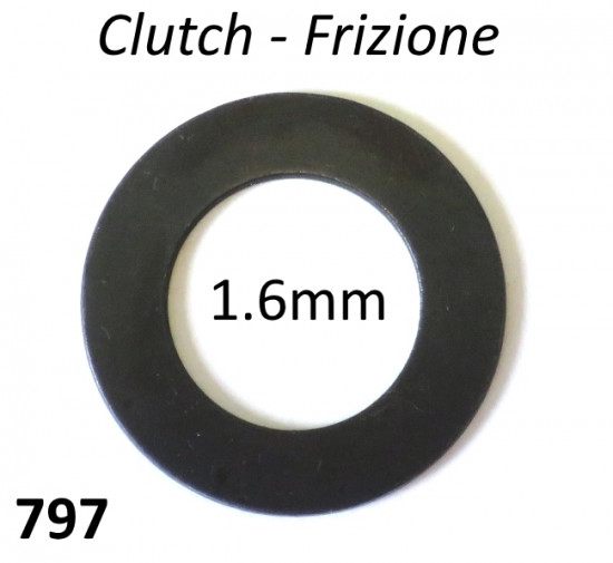 1.6mm Clutch shim Lambretta LI + TV2/3 + Special + SX + DL + Serveta