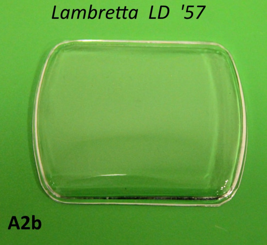 Rectangular speedo glass Lambretta LD150 '57