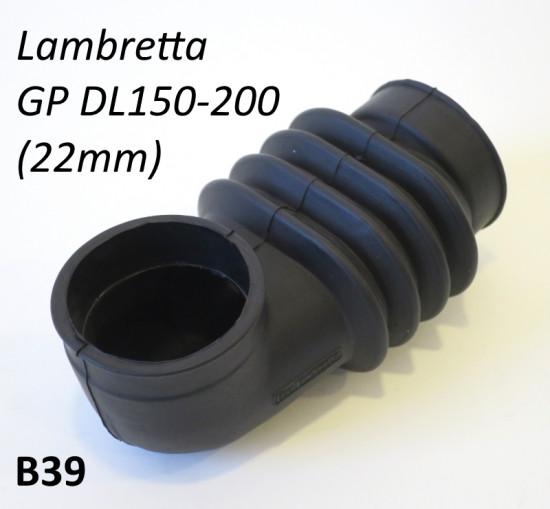 Air intake hose Lambretta GP/ DL150 + 200 for Dell'Orto SH2/22