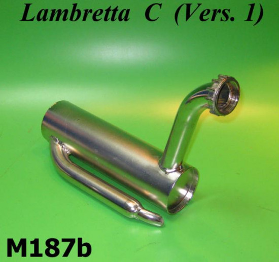 Nickle plated exhaust system Lambretta C125 (Vers.1)