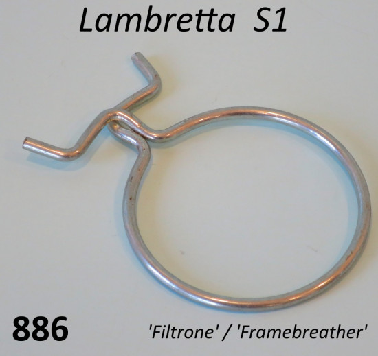Hose small clip Lambretta LI S1 Framebreather + TV1