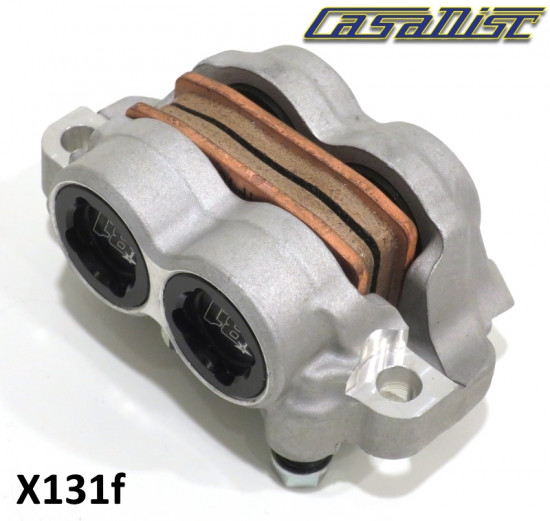 Complete 4-piston monoblock radial calliper for Casa Performance hydraulic brake units