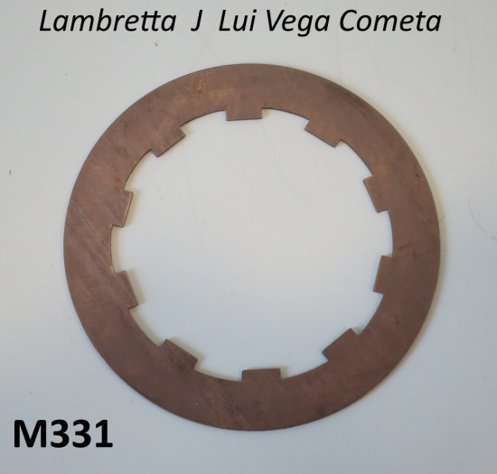 Thick top clutch plate Lambretta J + Lui + Vega