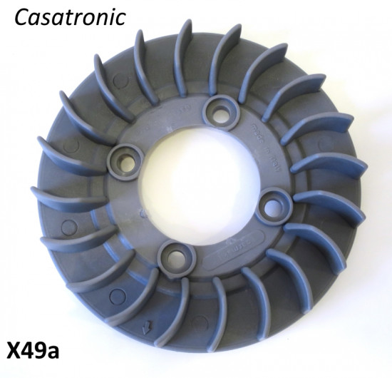 Plastic bolt-on flywheel fan for Casatronic ignitions