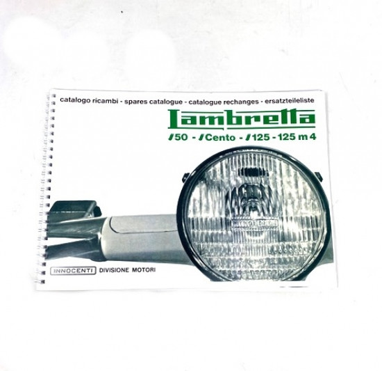 Spare parts catalogue Lambretta J50 J100 Cento J125 M3 M4 Starstream
