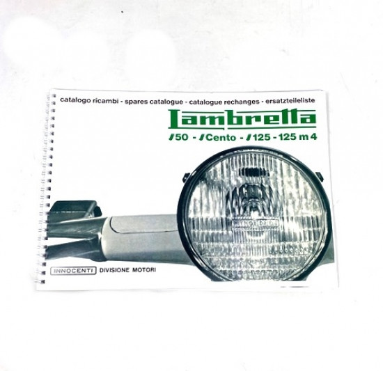 Spare parts catalogue Lambretta J (all models)