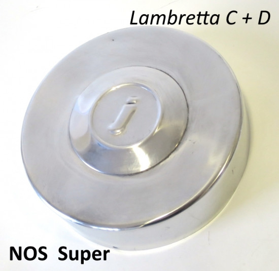 Original NOS Super accessory flywheel cowling cover for Lambretta C + D