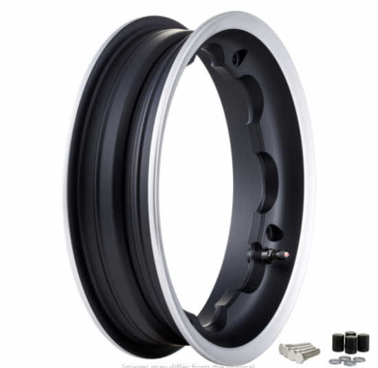 TUBELESS RIM WIDE TYPE 2.5 SIP BLACK POLISHED EDGE FOR LAMBRETTA  