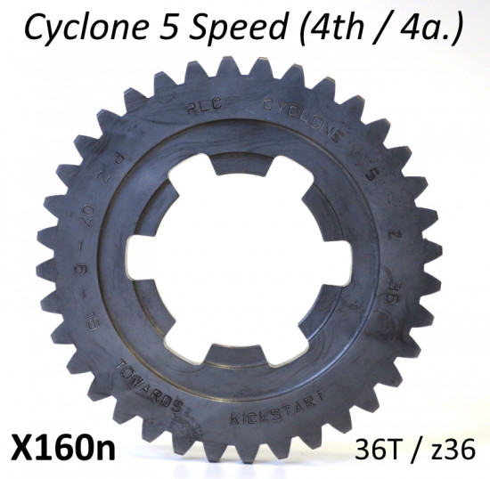 36T 4th gear cog for Cyclone 5 Speed gearbox