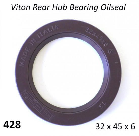Viton oilseal 32 x 45 x 6 for layshaft bearing Lambretta LI + TV2/3 + Special + SX + GP/DL + Serveta