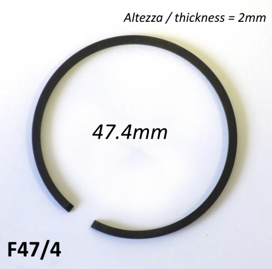 47.4mm (2.0mm thick) high quality original type piston ring