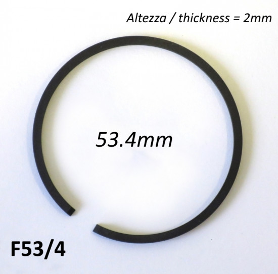 53.4mm (2.0mm thick) high quality original type piston ring